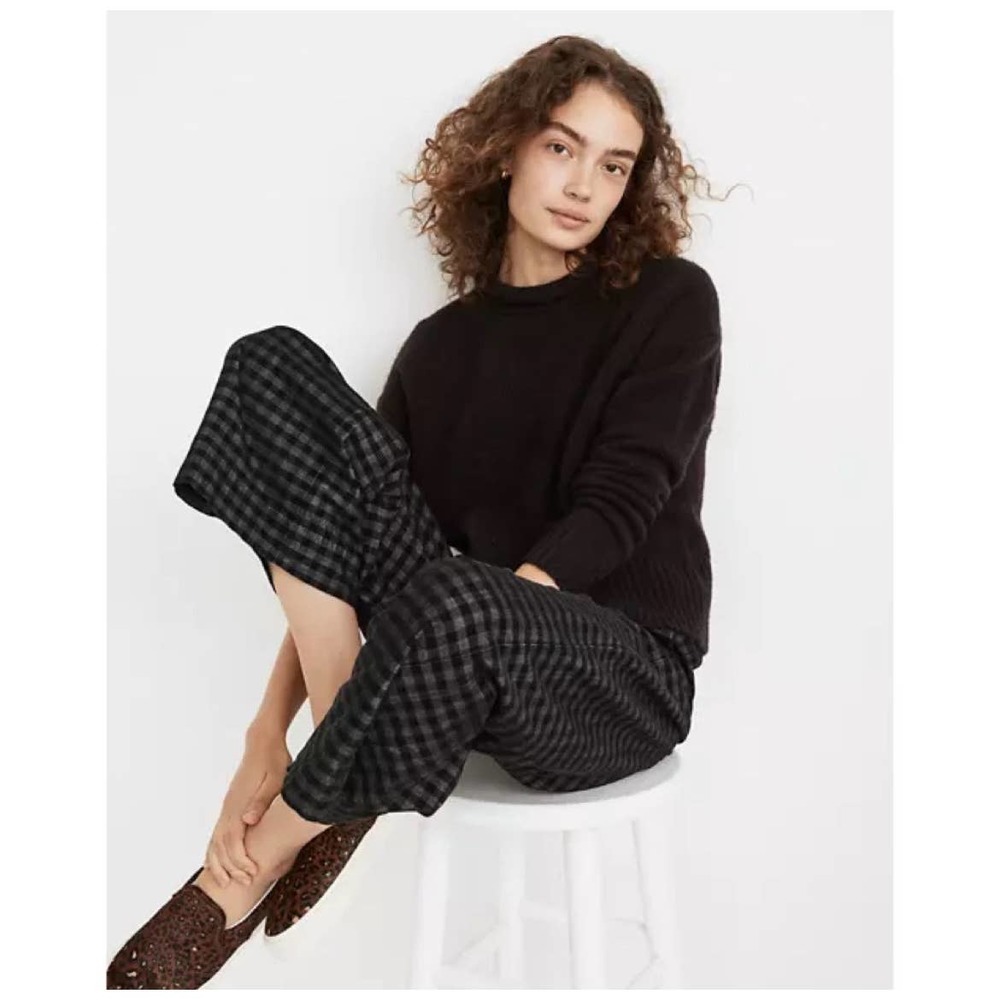 Madewell Fulton Pullover Sweater XS Heathered Raisin Brown
